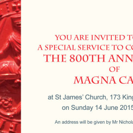 Magna Carta Church Service